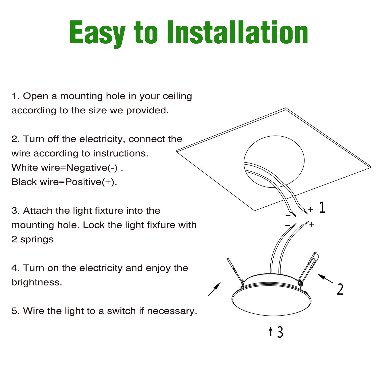 Homdec 12 Volt RV LED Recessed Ceiling Light, 3-Inch RV Puck Light, Dimmable 4W 3500K Warm White, 6 Pack RV Flush Mount Interior Light for RV Boat Trailer Camper Motorhome Truck Yacht Van