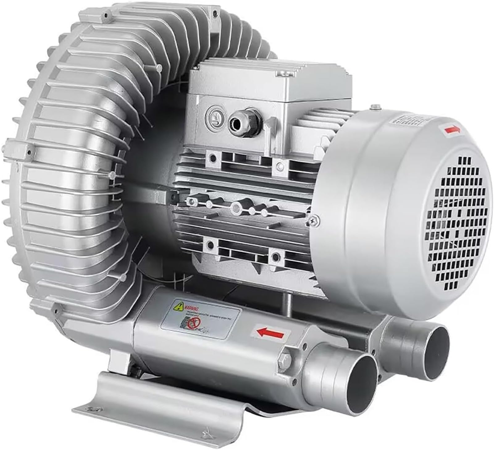 Regenerative Blower High-Pressure Vortex Ring Blower 110V 60Hz Single Phase 120W(0.16HP)-1100W(1.48HP) for Sewage Aeration Aquarium Fish Pond(120W/