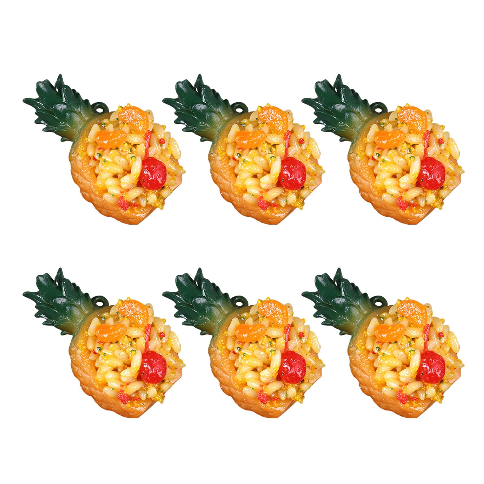Buxuaaaa C Simulation Pineapple Fried Rice Model Realisti Artificial Pineapple Fried Rice Model For Kitchen Display, Photo Props Food Simulations