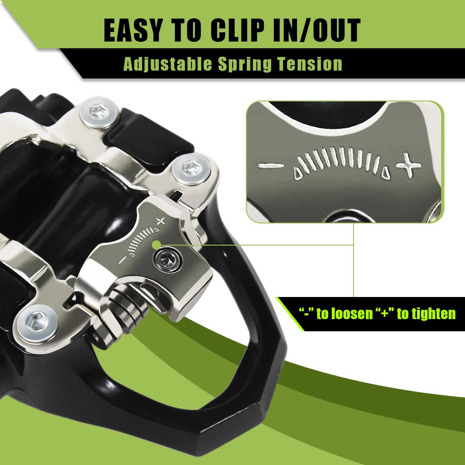 BUCKLOS Bike Pedal Clips Adapters Compatible with Peloton Bike Replacement