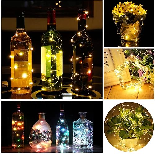 Miniatura 5 de Paquete de 2 tiras de luces solares para exteriores, 78 pies, 240 LED de alambre de cobre impermeable al aire libre, 8 modos de luces de hadas para