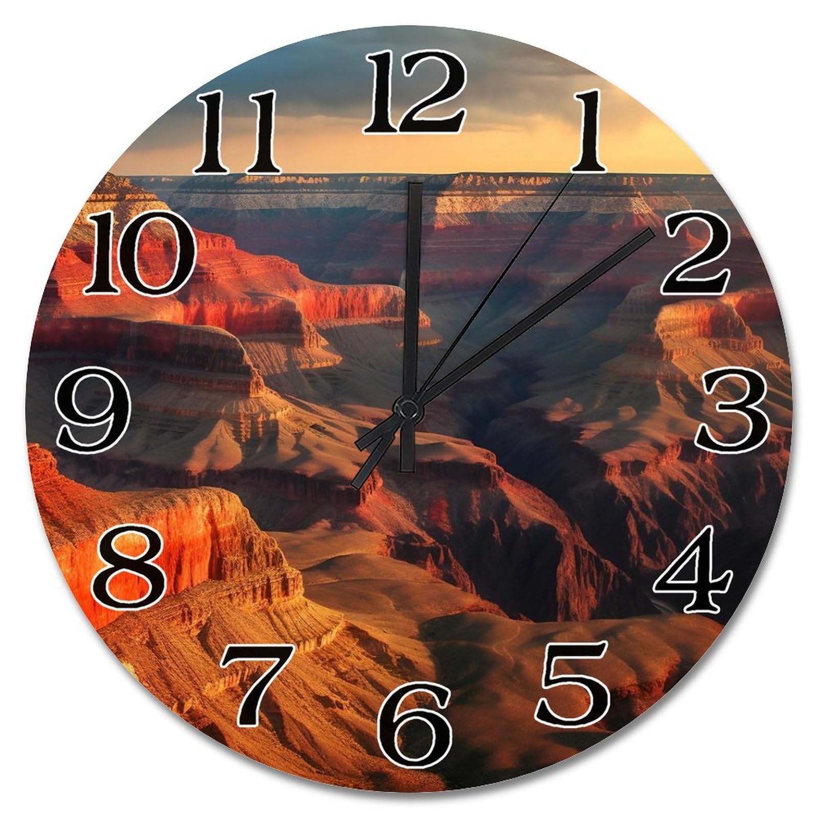 Horloge murale paysage Grand Park pour chambre déco style ferme