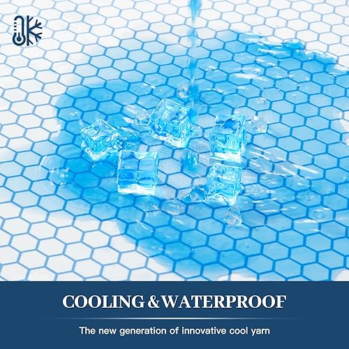 Miniatura 4 de Protector de colchón refrescante tamaño King, sábana bajera impermeable, funda de colchón elástica de 8 a 21 pulgadas de profundidad con banda de