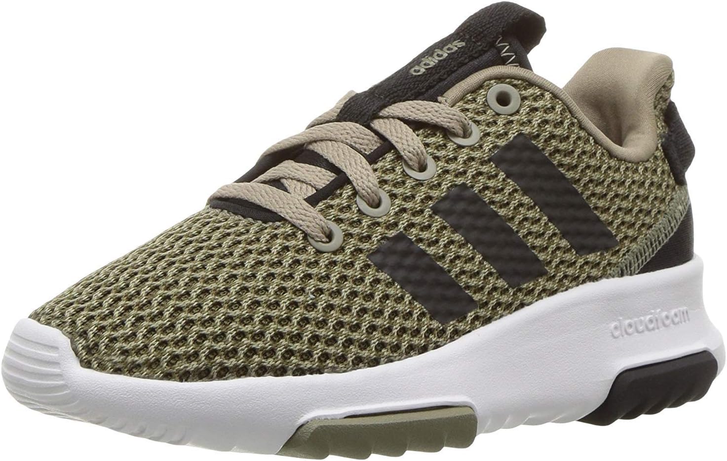 adidas CF Racer TR Trace Olive Cloudfoam Adidas Kids Cf Racer Tr Running Shoe Trace Olive Black  main image 2