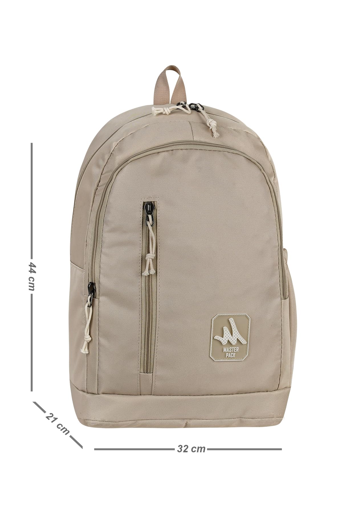 Coverzone MasterPack Kore Tasarım Su İtici Ergonomik Sırt Çantası, Okul, İş, Gezi, Kamp, Günlük Kullanım, 3 Bölmeli Sırt Çantası – Notebook Gözlü, 1 Suluk Cepli, 615, 43x29x15cm (Bej)