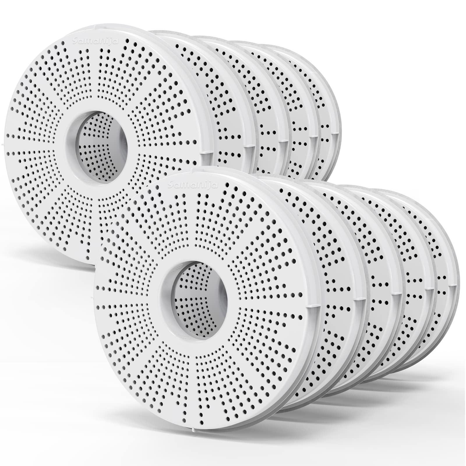 SAMANIJA - Paquete de 10 filtros, compatible con fuente de agua Catit para reemplazo de filtro de carbón activado de fuente de flores Catit para mascotas
