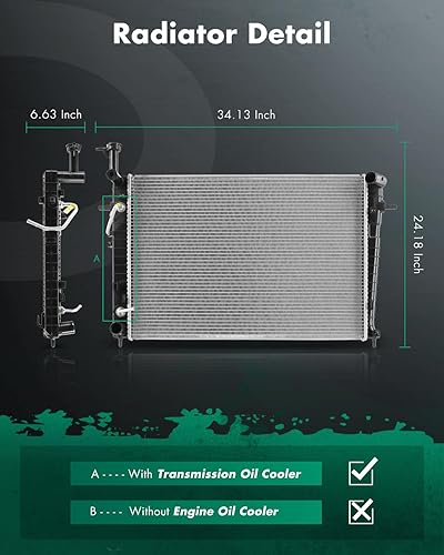 Miniatura 39 de SCITOO Radiador 2817 para 2005 2006 2007 2008 2009 2012 Avalon Sedan 4 puertas 3.5L 2007-2011 Camry Sedan 4 puertas 3.5L 2009-2016 para Venza 2.7L
