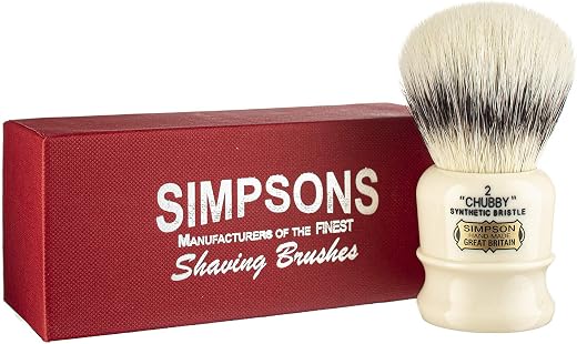 Simpson Shaving Brushes Synthetic Badger Shaving Brush–82Gr