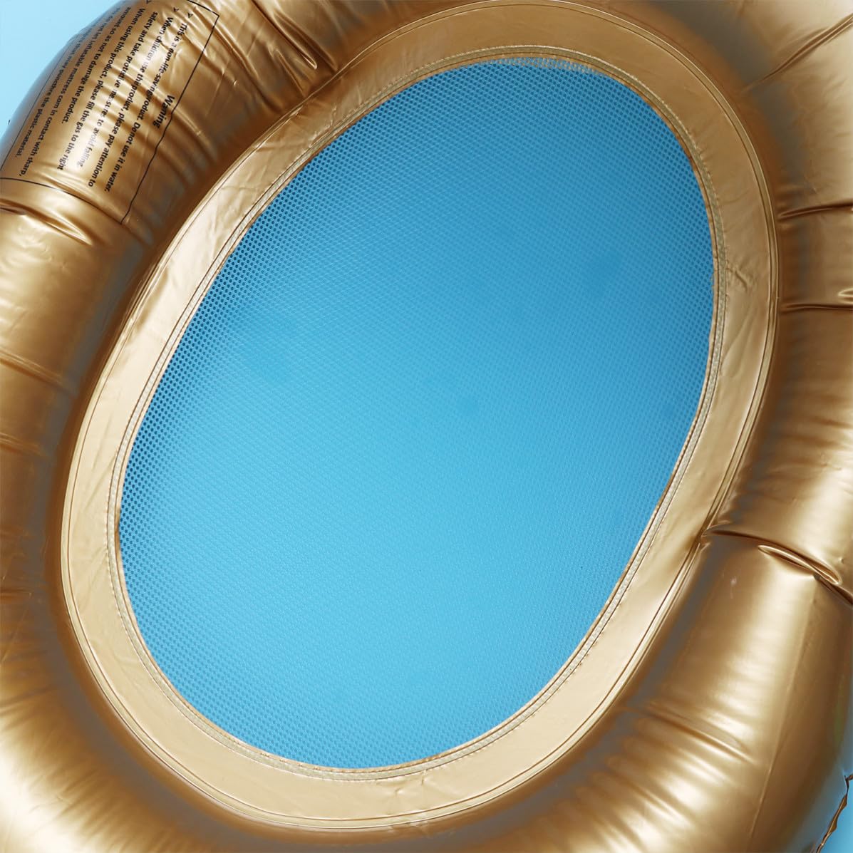 Kreativer Aufblasbarer Schwimmring für Frauen Sommer PVC Gold