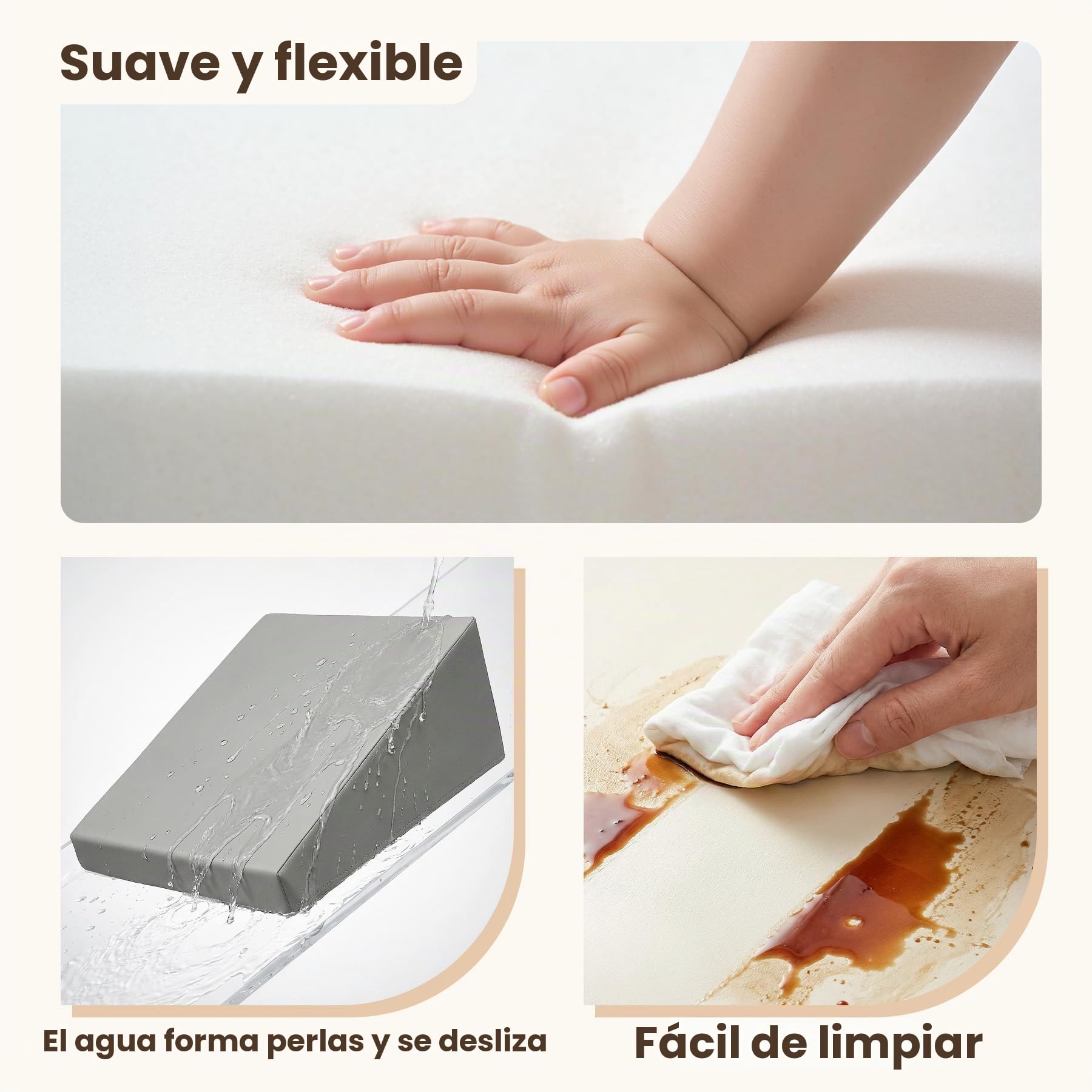 Juego de 7 Bloques de Espuma para Niños: Cuero sintético Bloques Psicomotricidad Infantil con Piscina de Pelotas(Sin Pelotas)- Set de Escalada Suave Ligero para Interior Infantil para Escalar y Niños