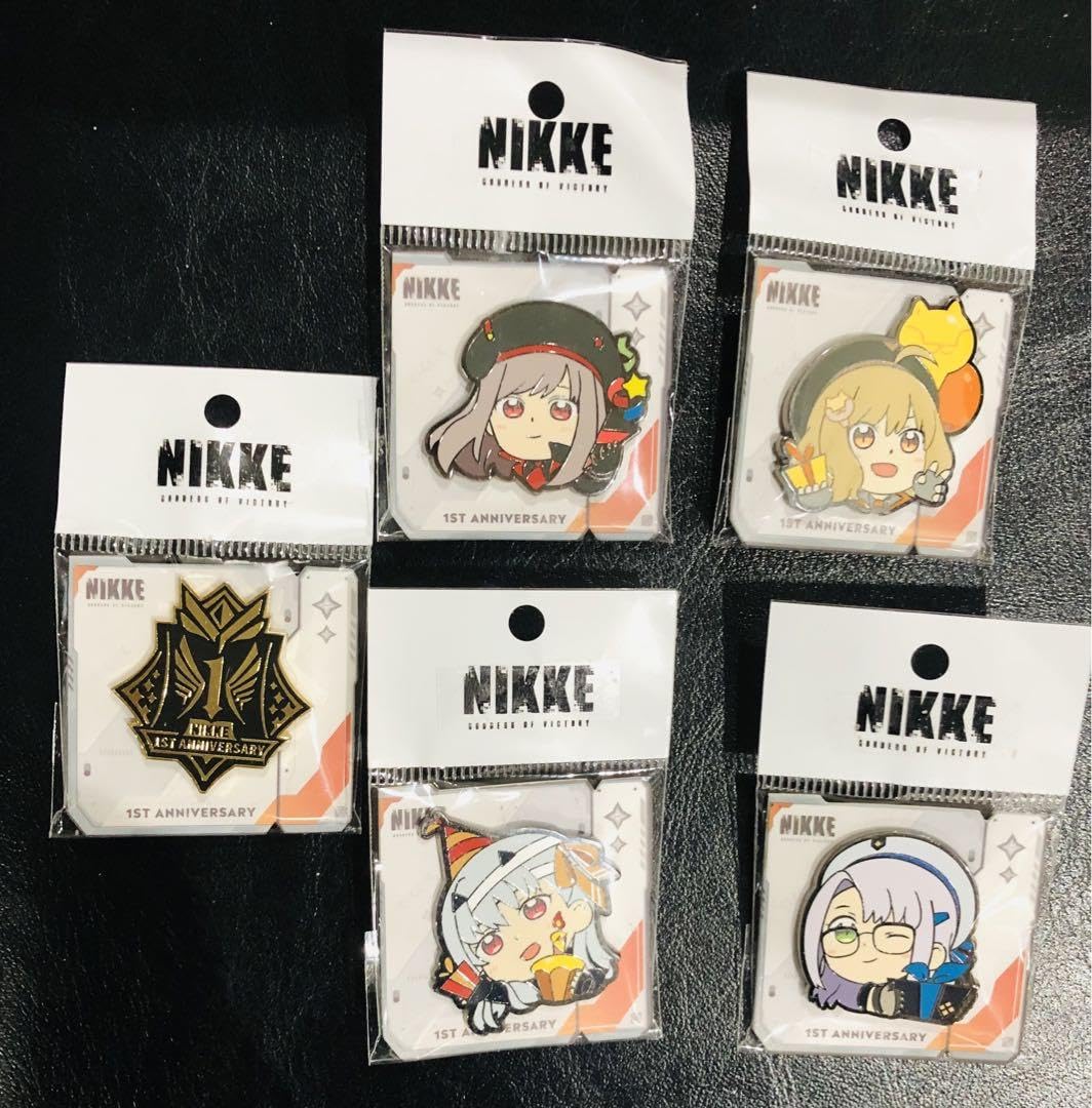 Amazon.co.jp: NIKKE ニケ ピンバッジ 5個 フルコン 1st