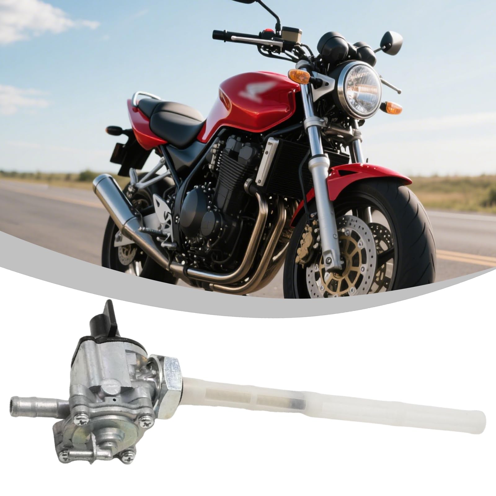 Hoypeyfiy Grifo de combustible de gasolina, válvula de depósito de gasolina, repuesto para Honda CB 600 F Hornet 1998-2006