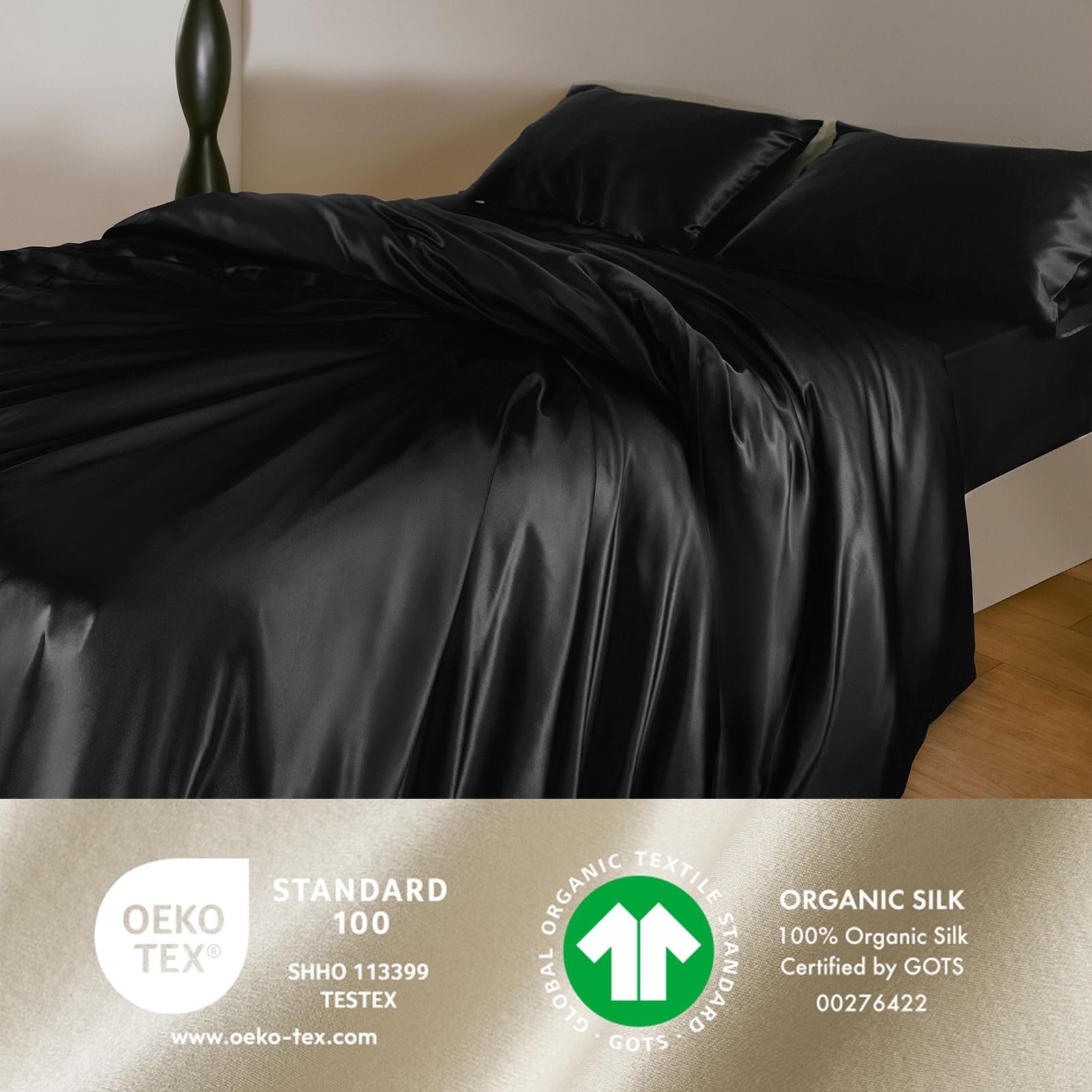 オーガニックLILYSILK 100%シルク ダブルシーツ
