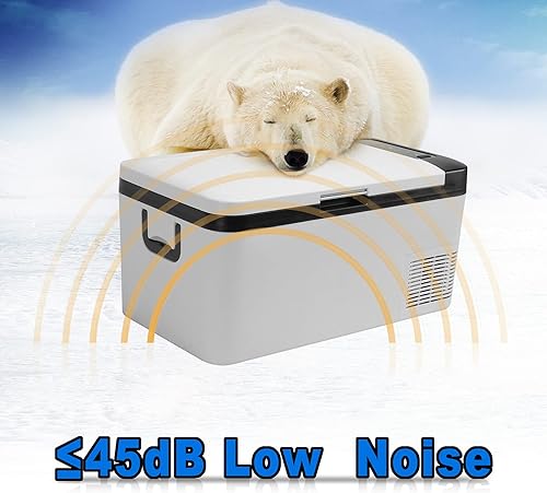 Miniatura 6 de Refrigerador portátil para automóvil, 1224 V CC y 110-240 V CA (-4 F  68 F) 25L26 cuartos de galón, mini refrigerador para RV, furgoneta, vehículo,