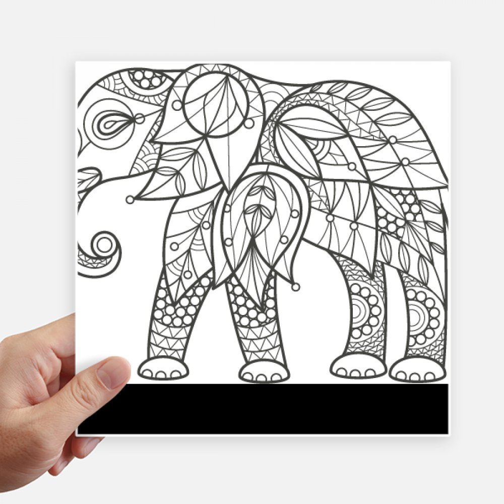 Pegatinas de elefante para maleta y moto juego de 4 adhesivos de 20x20 cm para viajeros