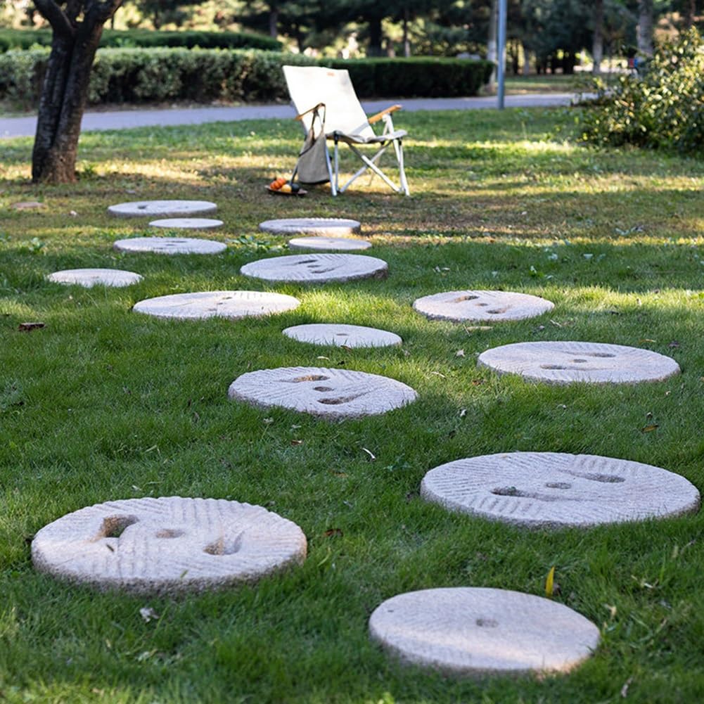 zktoermn Pas Japonais pour Cour et pelouse, Pas Japonais décoratifs pour Jardin, Dalles de Chemin pour Patio — Idéal pour Jardin, allée, pelouse et arrière-Cour.(60x5cm)