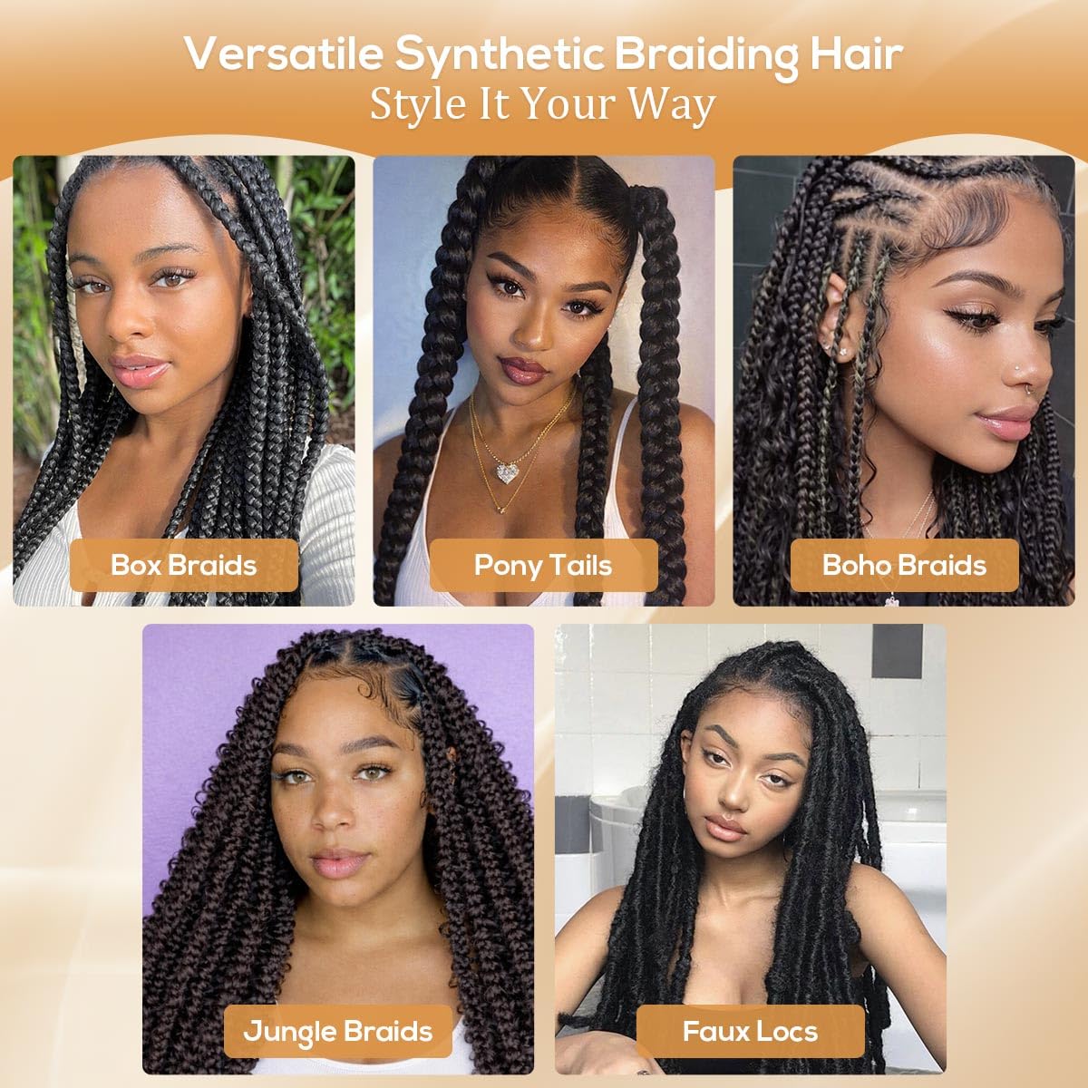 Kraler Pre Stretched Braiding Hair, 30 Inch 8 Packs Ombre Brown to Honey Blonde Hair Extensions for Braids Soft Yaki Texture Braiding Hair, Synthetic Crochet Twist Braids(30in, #1B/30/27)