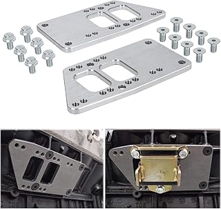 for LS Swap Motor Mounts Adapter Plates - Universal Swap Bracket Small Block LS Conversion Adjustable Fit for LS1 LS3 LS2 LQ4 LQ9 LS6 L92 L99 L33 LR4 Billet Aluminum for SBC Vehicle to LS Engine