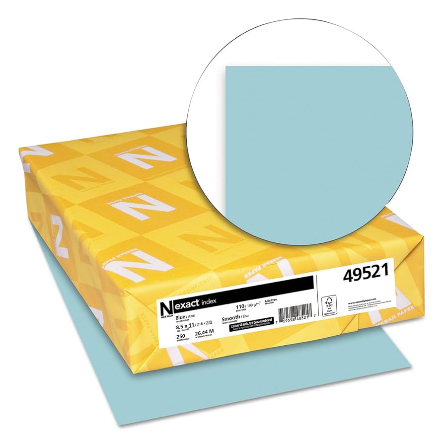Amazon.com : WAU49521 - Exact Index Paper : Office Products