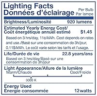 Vista 8 de Jolux Foco LED ajustable de 5/6 pulgadas no regulable, base E26, 12 W = 75 W, 3000 K (blanco cálido), 920 lúmenes, iluminación empotrable