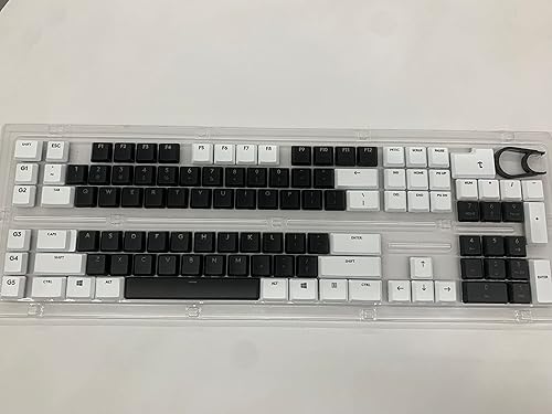 Teclas de teclado Logitech G915TKL G915 G815, 111 teclas. Teclas de repuesto, teclado mecánico para juegos (juego blanco y negro)