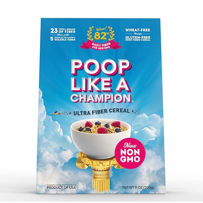 Buy Poop Like A Champion Healthy Choice Ultra High Fiber Cereal A Low Carb Food, Keto Friendly