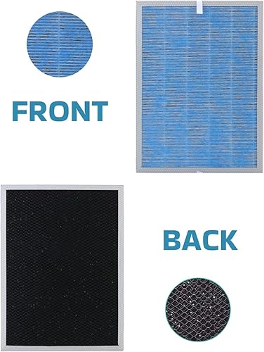 Miniatura 4 de Paquete de 3 filtros MSA3/MSA3S True HEPA de repuesto compatibles con Membrane Solutions MSA3 y MSA3S purificador de aire mejorado 4 en 1 H13 True