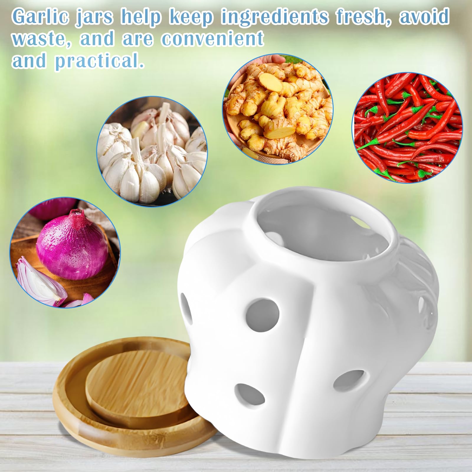 Bocaux De Conservation Pour Ail Pot à Ail En Céramique Avec