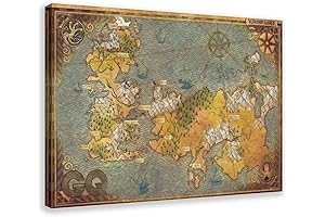 Stunning Westeros and Essos Map Canvas Prints for Home Decor