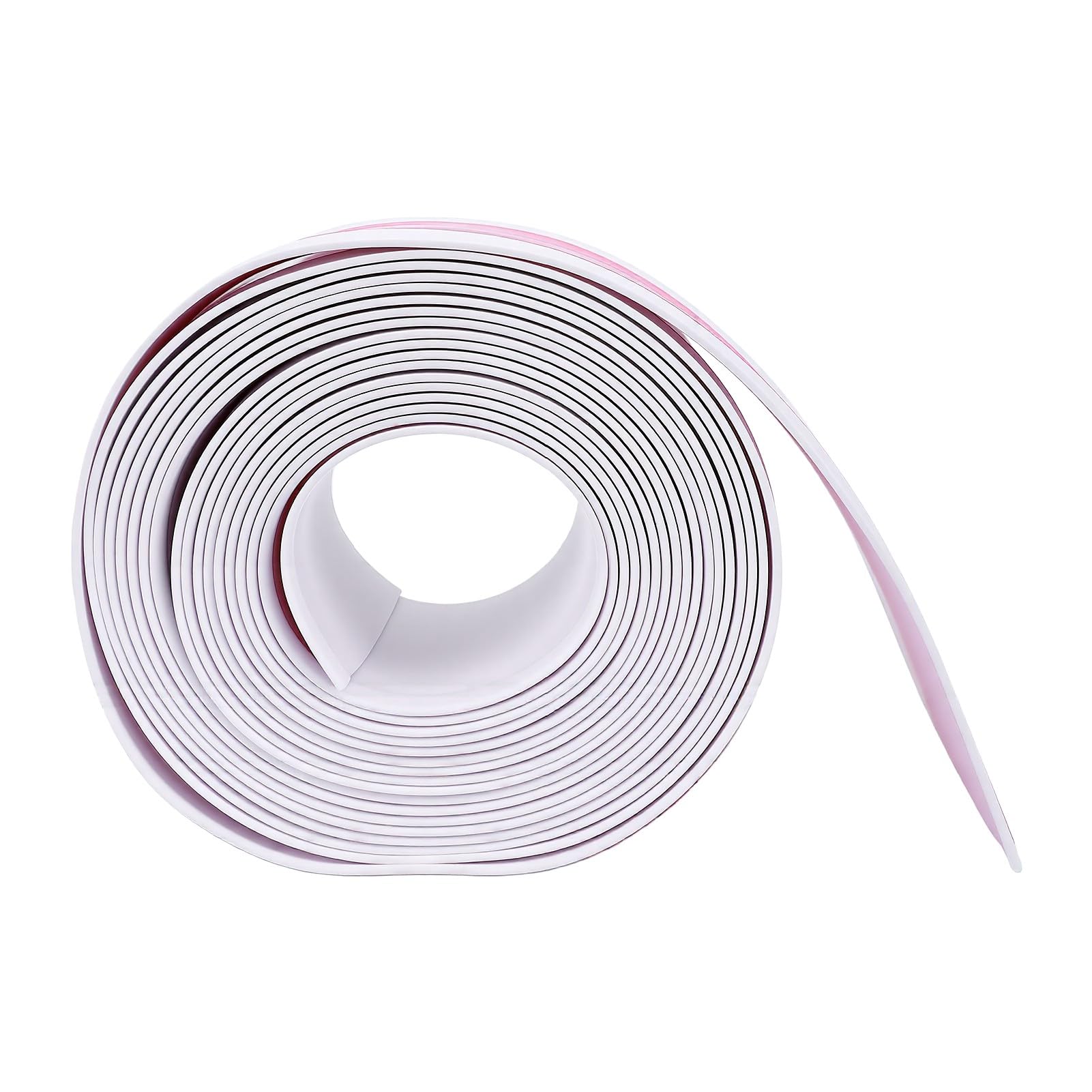 Annadue 10cm X 6m Samoprzylepna Listwa Przypodłogowa z PVC w Kolorze Białym
