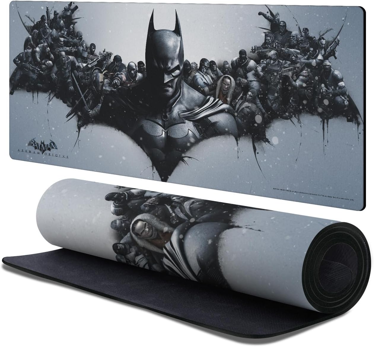 Head Case Designs Officially Licensed Batman Arkham Origins Logo Key Art 37.4 x 15.75 x 0.16 inches (900 x 400 mm) - XL Gaming Office Desk PC Keyboard Mouse Mat Pad