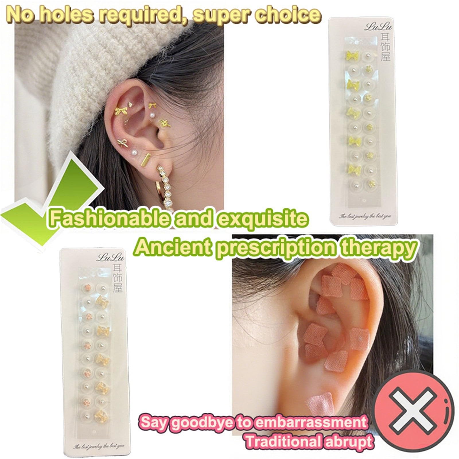 No Invasivo Semillas Prensa Orejas Bienestar Relajación Acupuncture Semillas De Oreja Joyas Desechables Decorativas Acupuntura Auricular Alivia La Tensión(Assorted – 120 pcs)