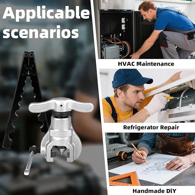 Juego de Herramientas para Abocardar Tubos, 7 Dados (3/16-3/4 Pulgada) 45 Grados miniatura 7