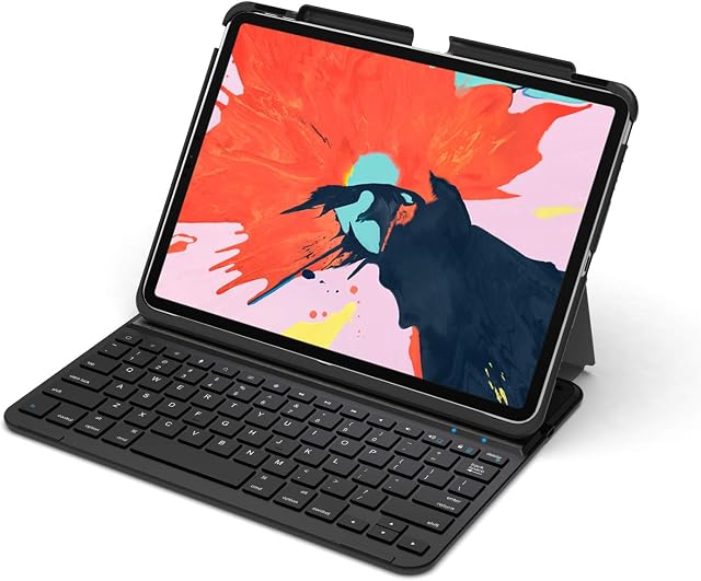 Arteck iPad Pro 11 inch Keyboard, Ultra-Thin Bluetooth Keyboard with Folio Full Protection Case for Apple iPad Pro 11-inch (2018)
