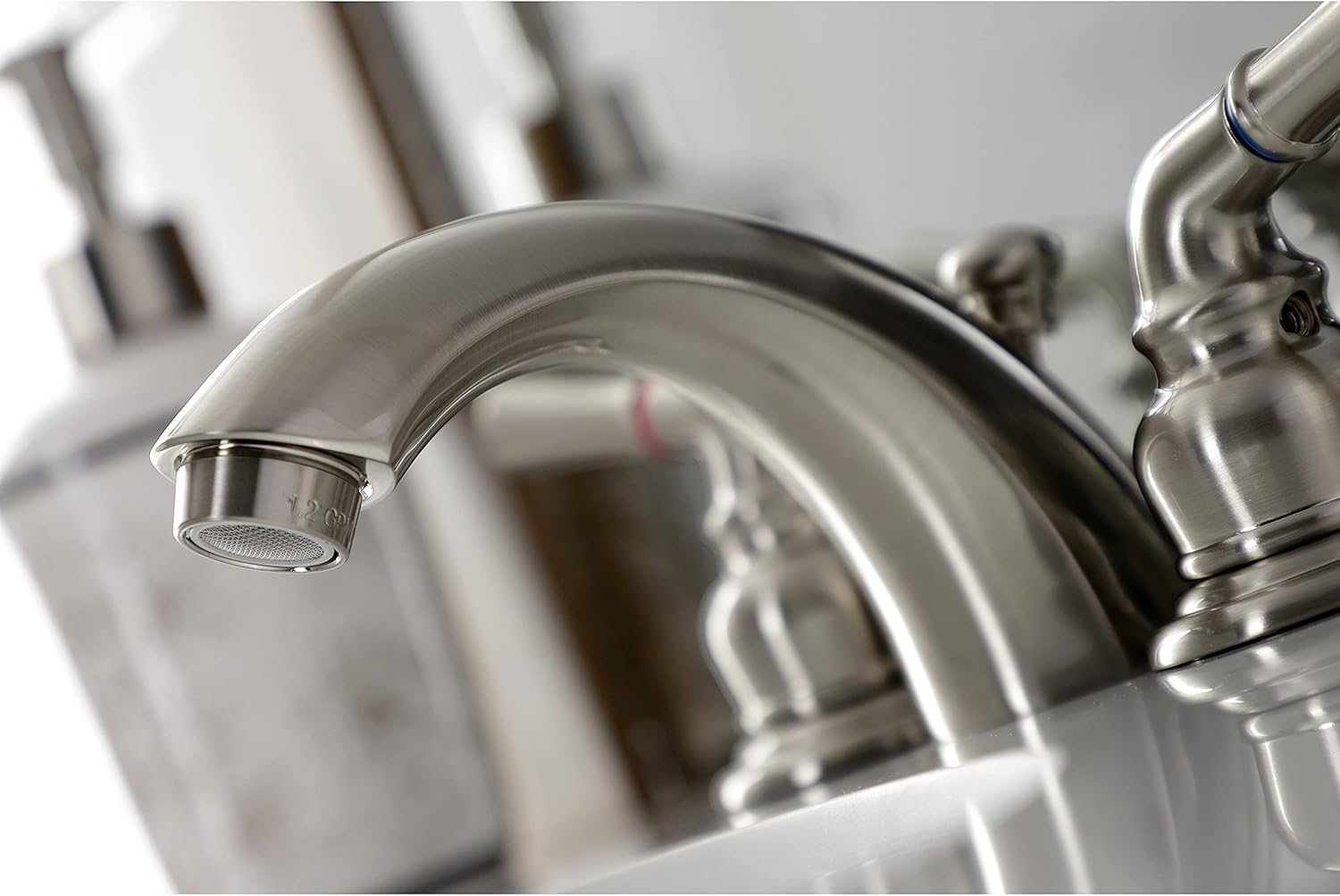 Kingston Brass KB958B Victorian Mini-Widespread Bathroom Faucet, 4.5 x 3.5 x 2.06, Brushed Nickel