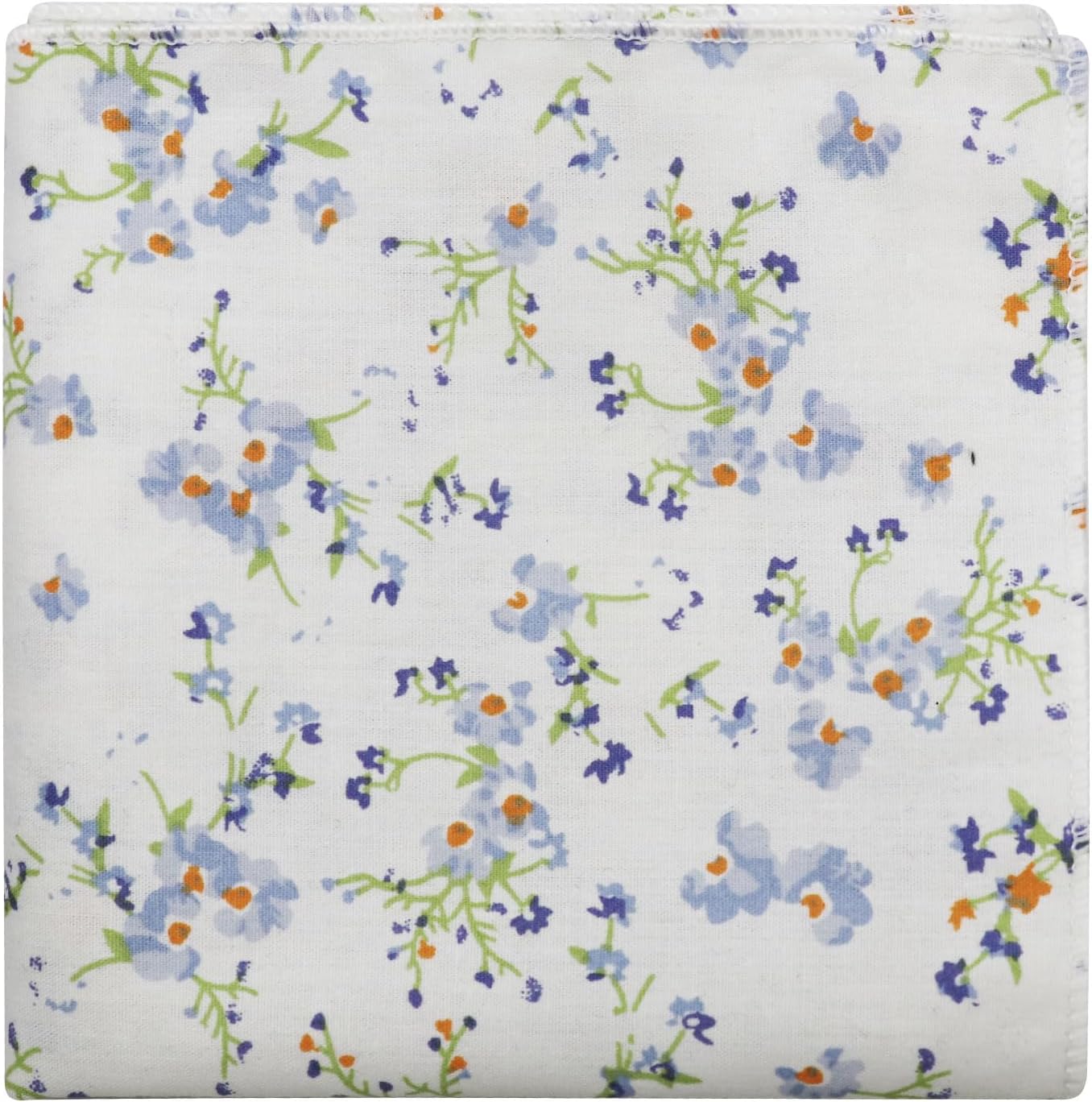 Floral Pocket Squares for Men Cotton Handkerchiefs 9 inch Suit Pocket Square for Weddings Formal Events