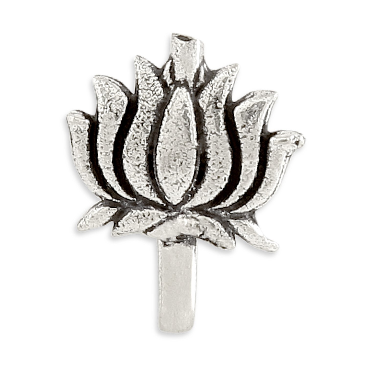 ACCESSHER Silver Color Alloy Material Lotus Shaped Tribal Nose Pin | Navratri Jewellery | (B07FJY9K53) Amazon Price History, Amazon Price Tracker