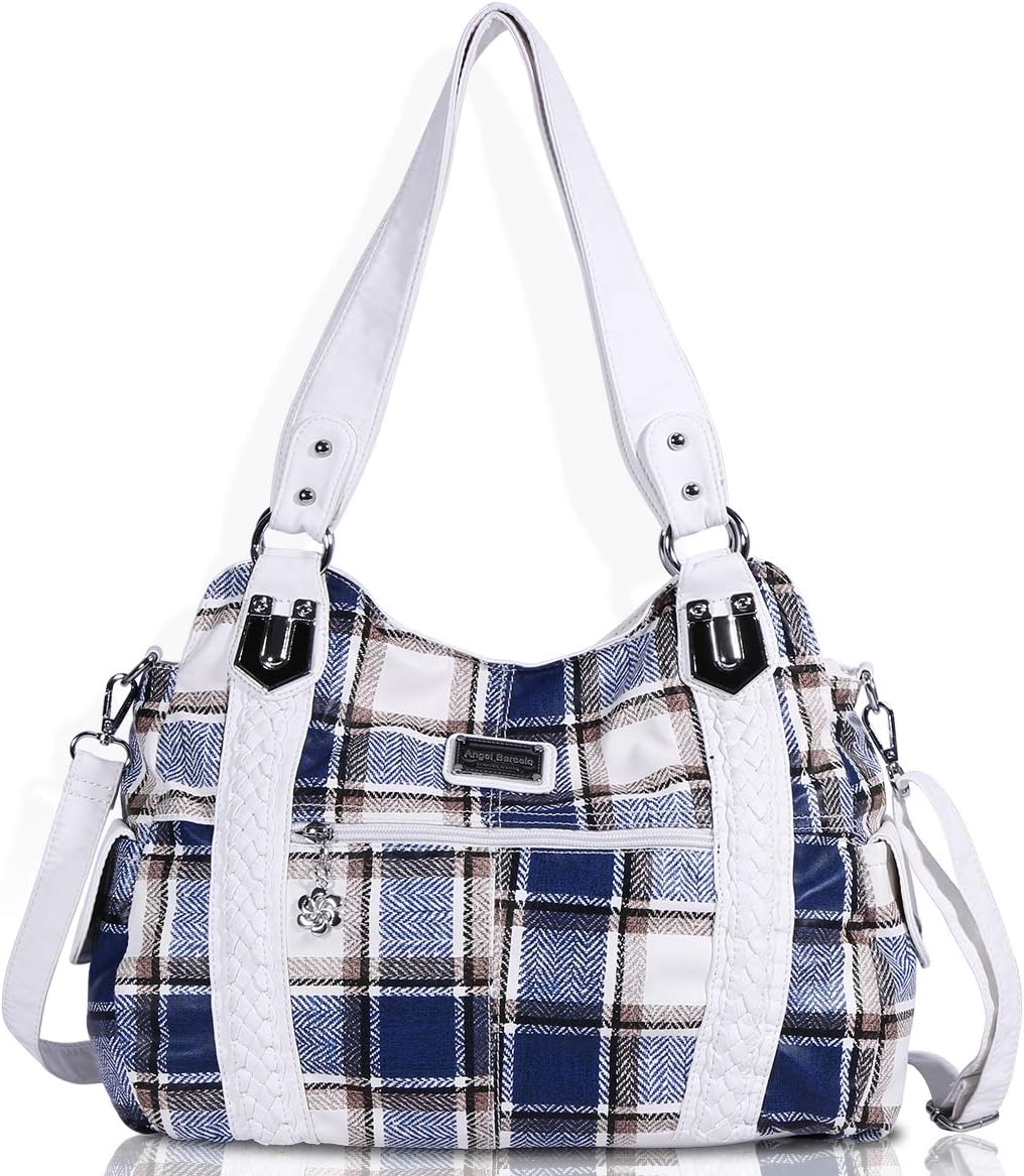 Hobo Fashion Handbags Women Spacious Shoulder Bags Washed Leather Shoulder Bag