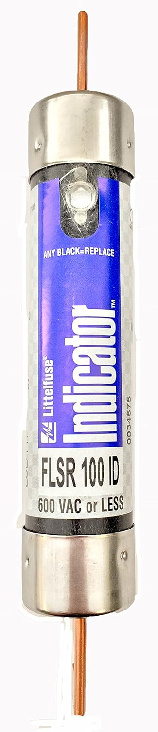Littelfuse FLSR100.VXID Class RK5 UL Listed Fuse, Time Delay, 600V, 100 Amp, Indicating