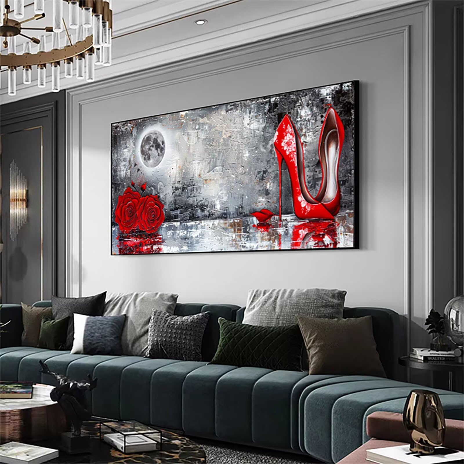 Malen Nach Zahlen Erwachsene-Malen Nach Zahlen Schuh, DIY Acrylfarbe Malen Nach Zahlen Erwachsene Set Als Heimdekoration 100x200cm Malen Nach Zahlen Schipper Blume M-Nj