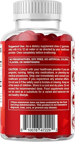 Miniatura 9 de Vitamatic Gomitas de vitamina B12 de 5000 mcg (metil B12), 120 unidades, apoyo al metabolismo energético y apoyo a la salud del sistema nervioso,