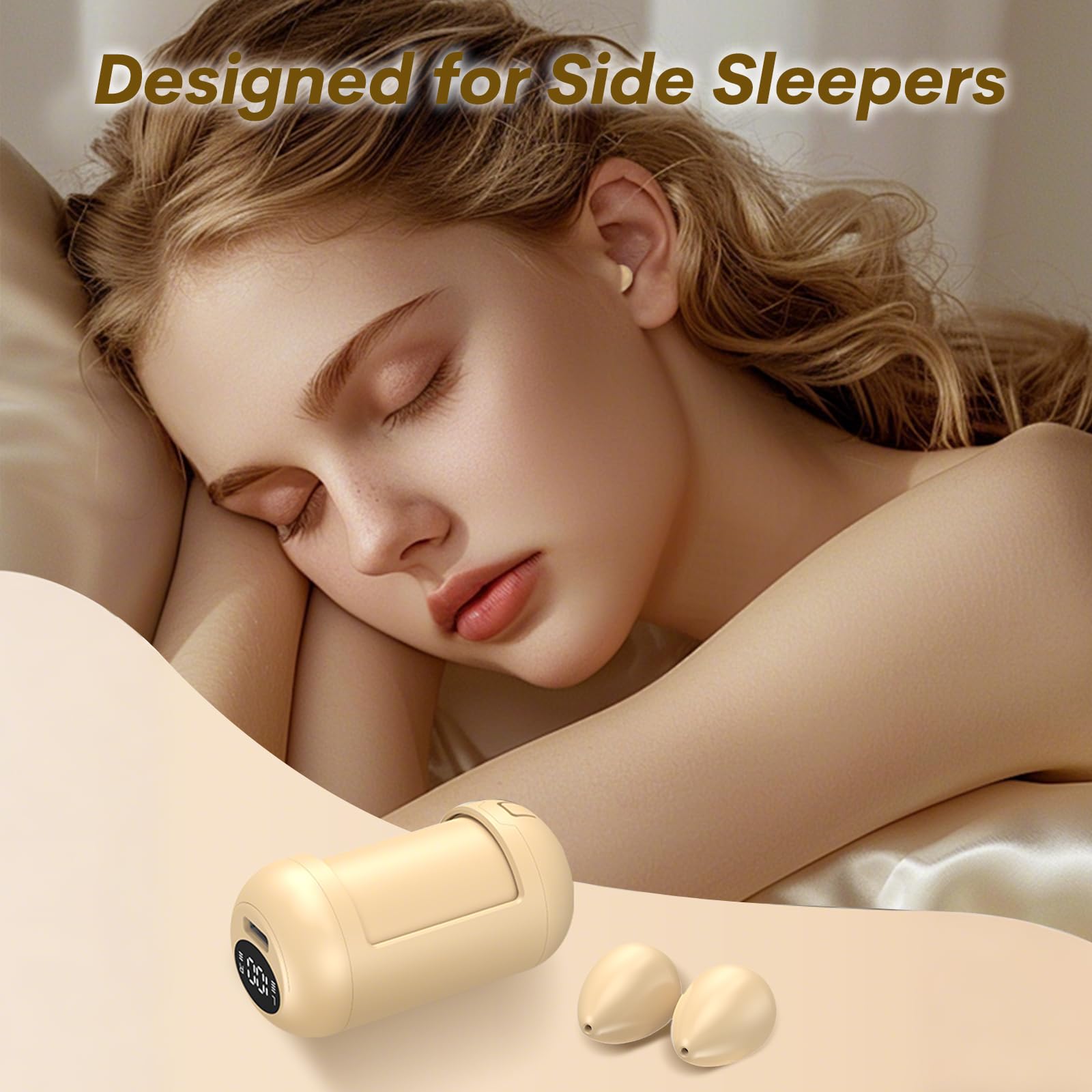Auriculares invisibles pequeños y discretos ocultos para el trabajo, mini auriculares inalámbricos Bluetooth para orejas pequeñas, para dormir de lado, cómodos auriculares para mujeres que