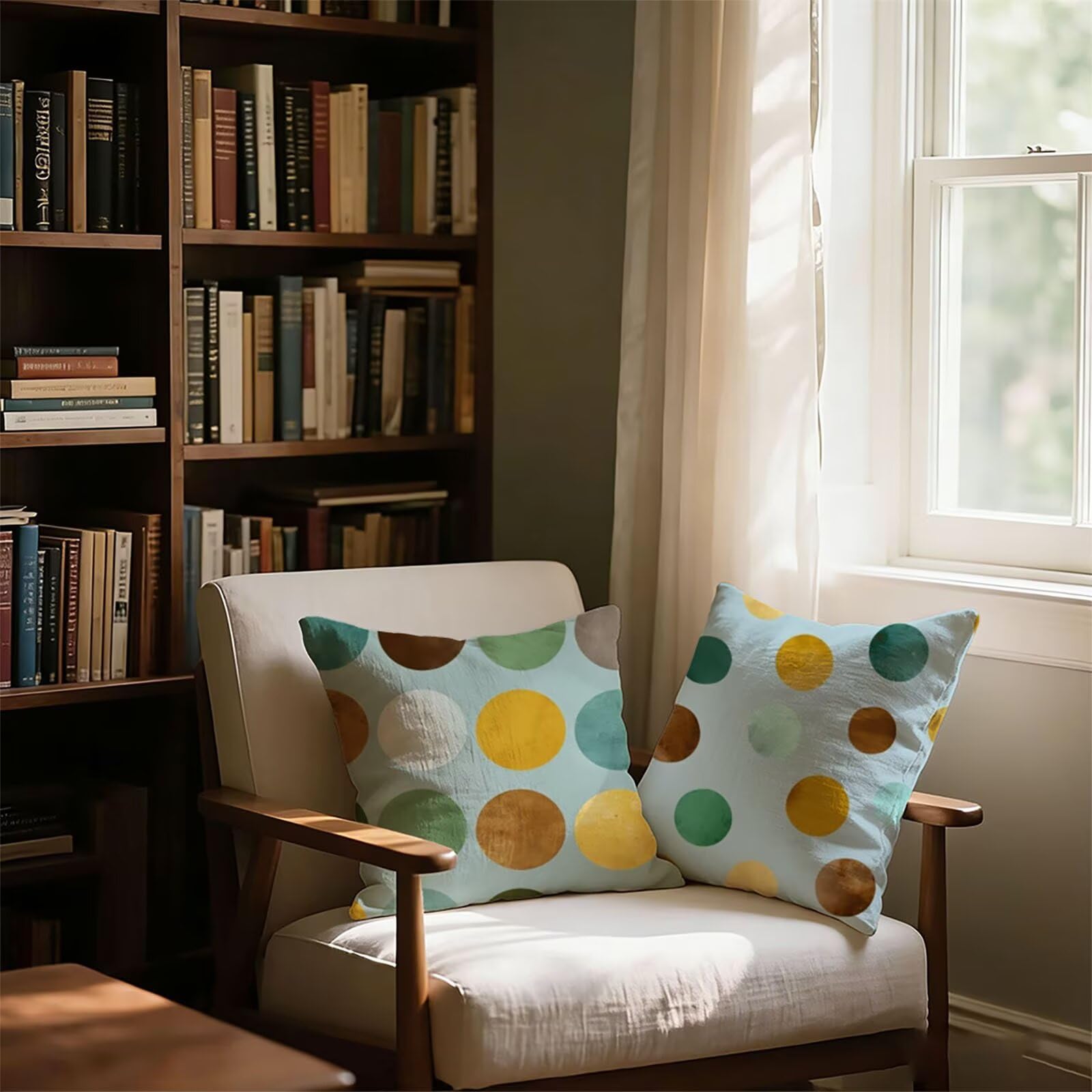 Housse de Coussin Canapé Couleur Orange 60x60cm Exterieur Impermeable GéOméTrie Taie D'oreiller Décoratif Aesthetic Housse Coussin Decoration pour Chambre Sofa Jardin Balcon Terrasse Lot de 2. P-5144