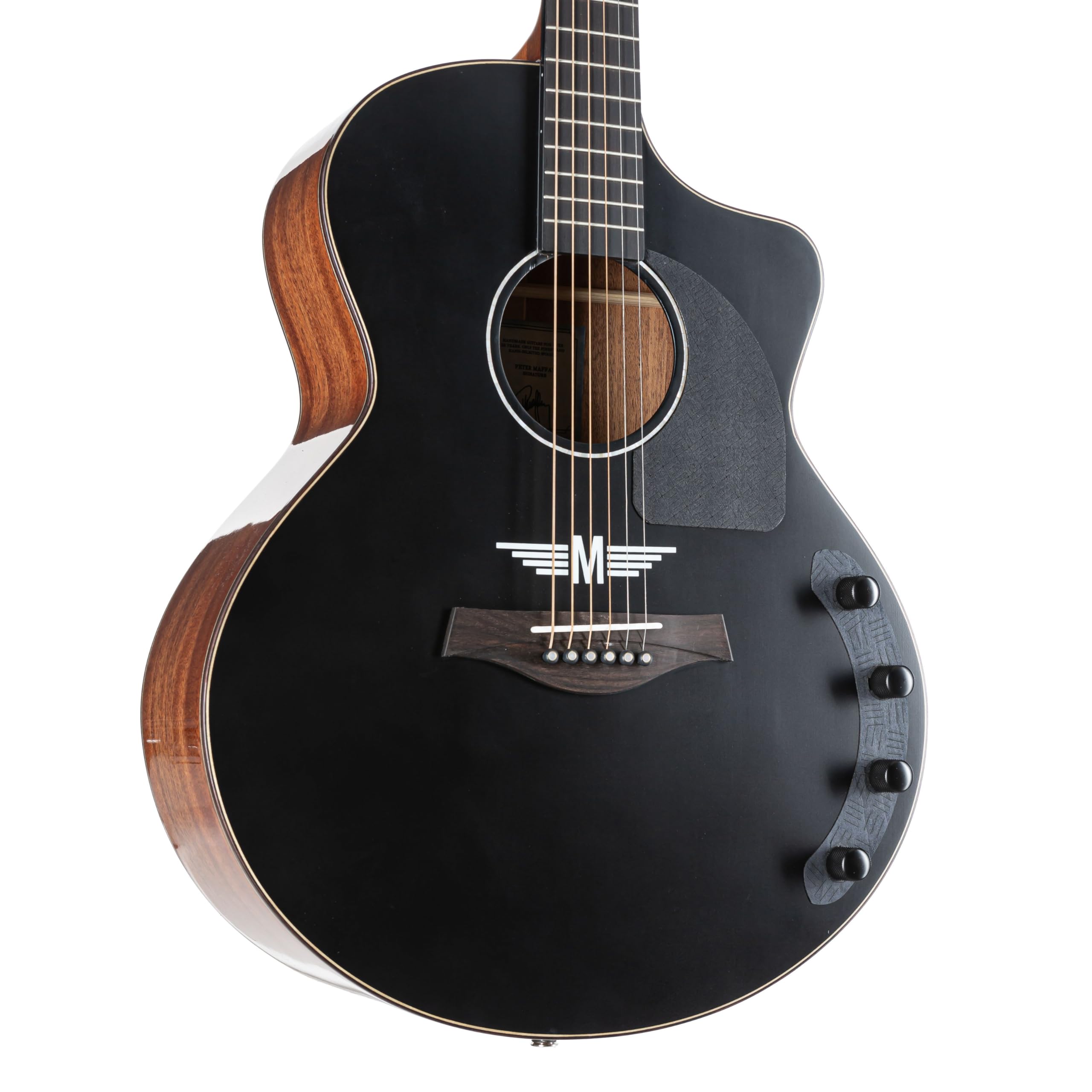 Fame Signature Westerngitarre, Grand Auditorium Cutaway, massive Fichtendecke, Mahagoni-Korpus, Custom Electronics Preamp, 6 Saiten, inkl. Gigbag, mattes Finish, 43mm Sattelbreite