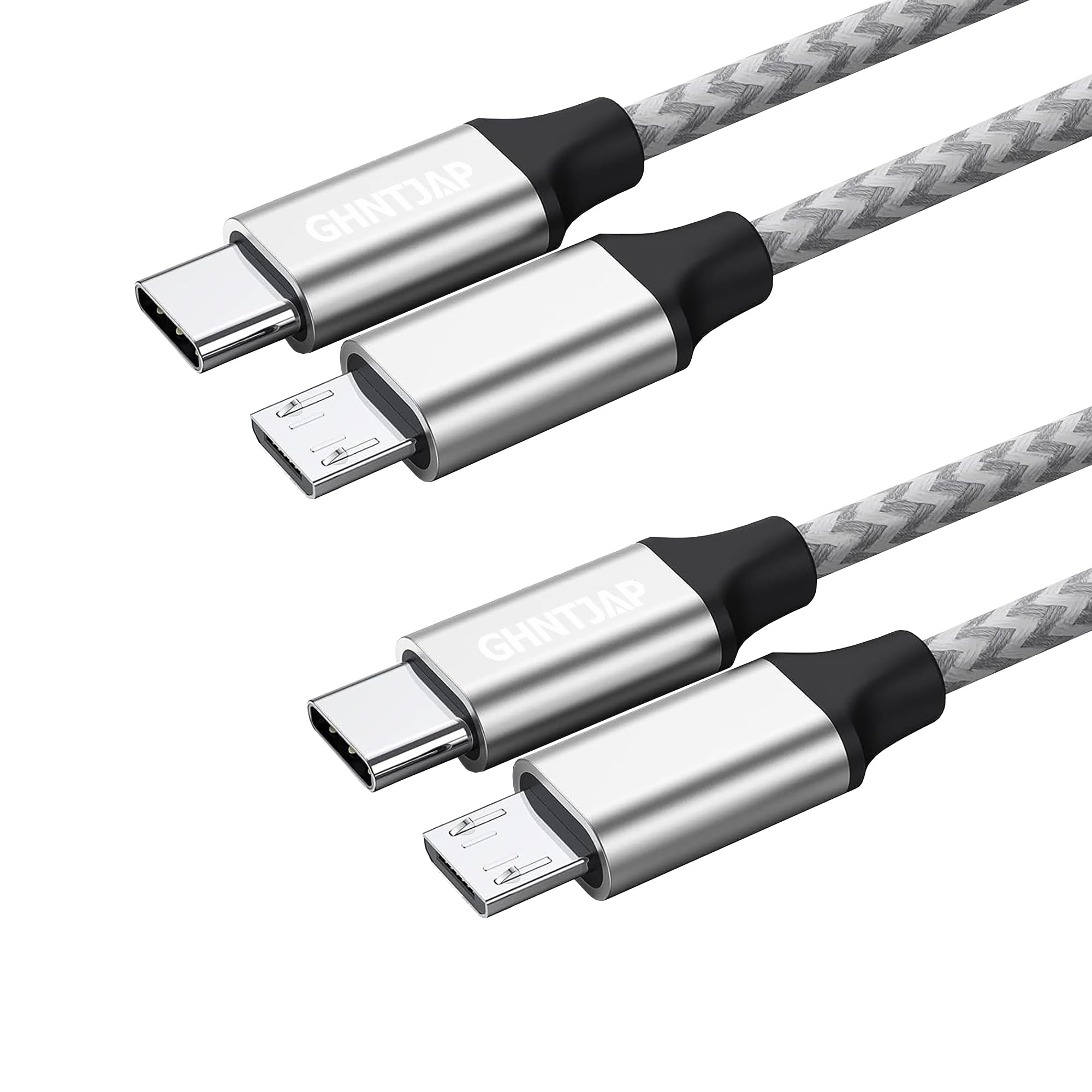 Amazon.co.jp: GHNTJAP Type C Micro USB ケーブル 0.3M 【2本セット