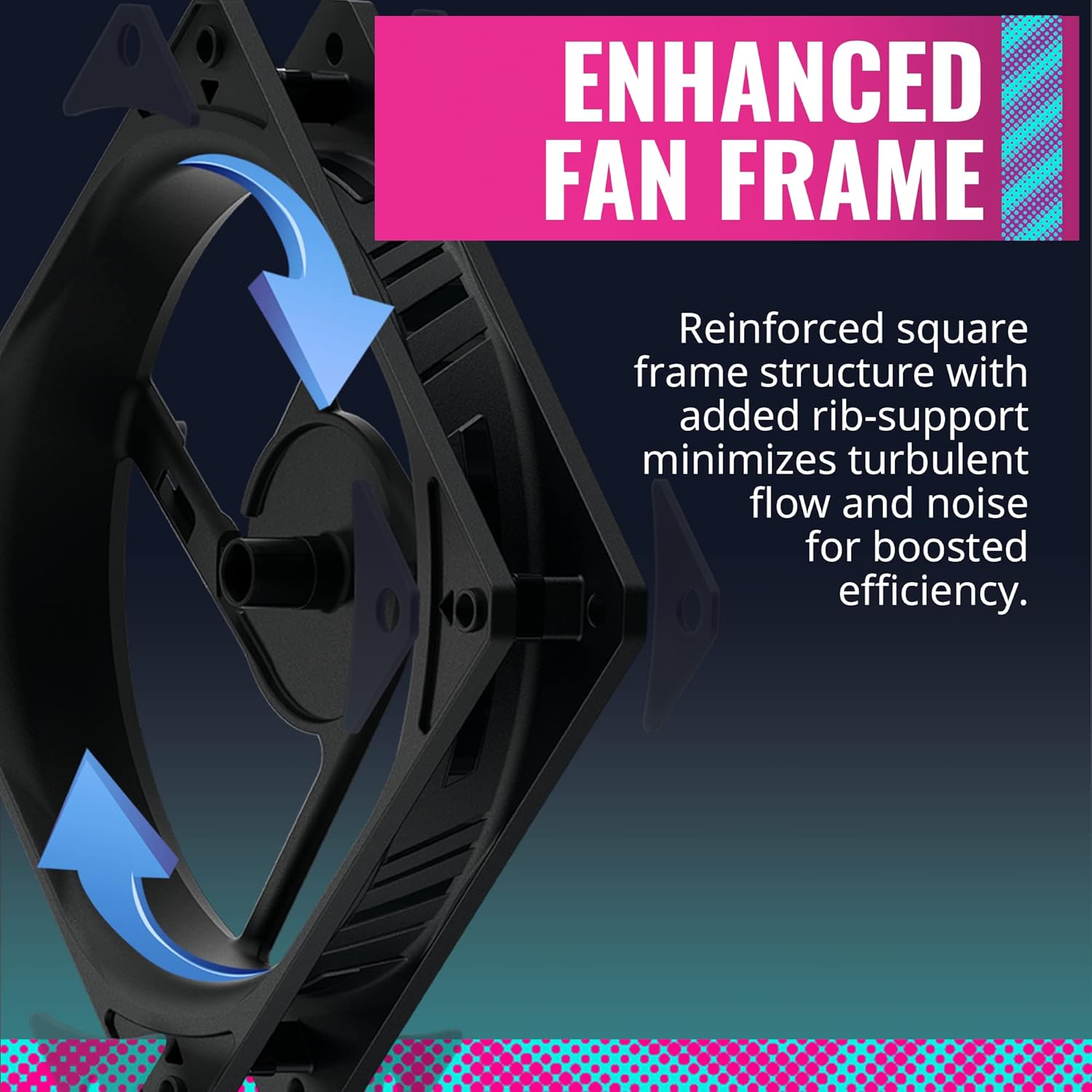 Enhanced Fan Frame of SickleFlow fan
