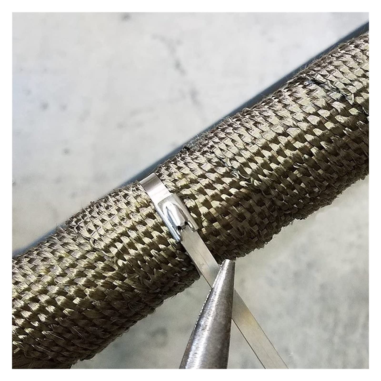 RWRAPS Fascette per Cavi in Acciaio Inossidabile da 20 Pezzi Fascette per Cavi autobloccanti da 4,6 mm Fascette per Cavi in Metallo (Colore: Argento, Dimensioni: 300mm) (Argento 200mm)