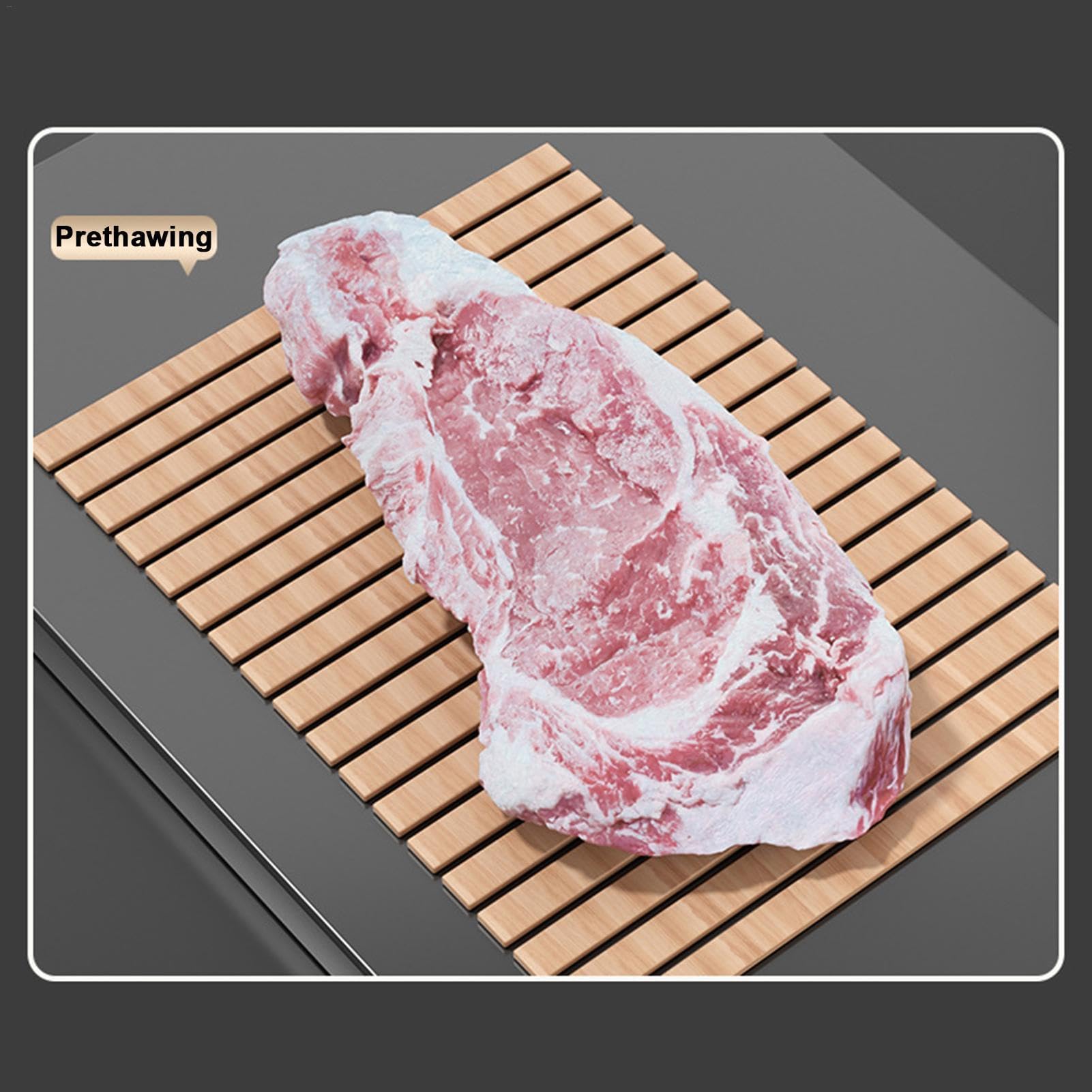 Schnelle Auftauplatte für Fleisch, Aluminiumlegierung, Entfroster-Tablett, USB-Ladegerät, Auftaumaschine für Fisch, Huhn, Steak, schnurloses Auftauzubehör