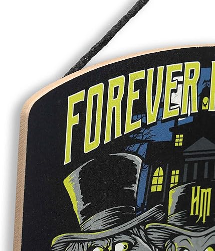 Miniatura 10 de Disney Haunted Mansion Madame Leota Having a Ball - Decoración de pared de madera para colgar  Divertido letrero de Madame Leota para decoración de