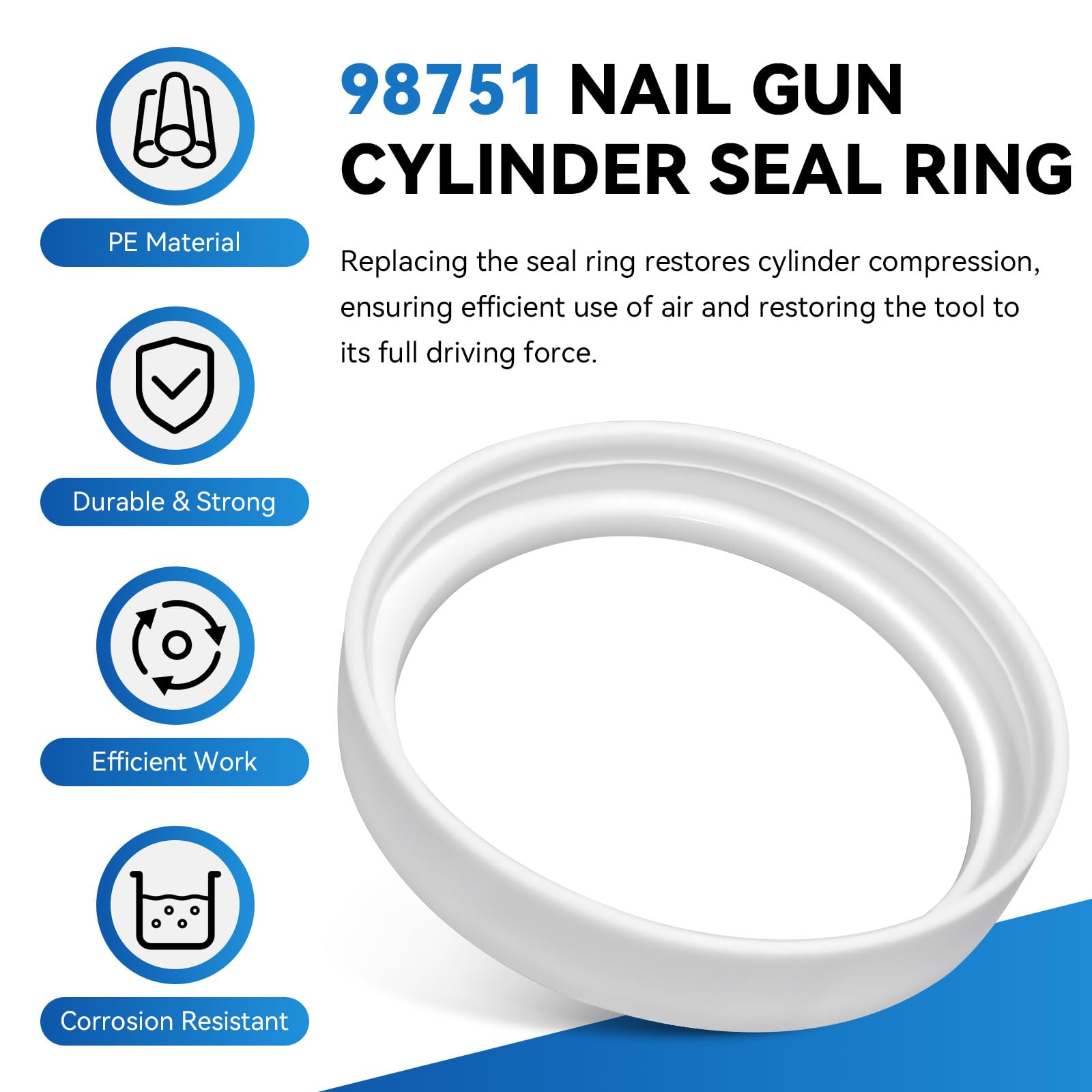 Replace Nail Gun Cylinder Seal Ring -4